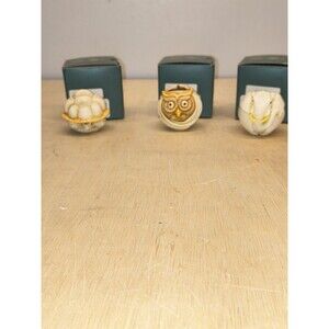 3 Harmony Kingdom Roly Poly HARD BODY - Mostel Botero Louis Turtle Elephant Owl